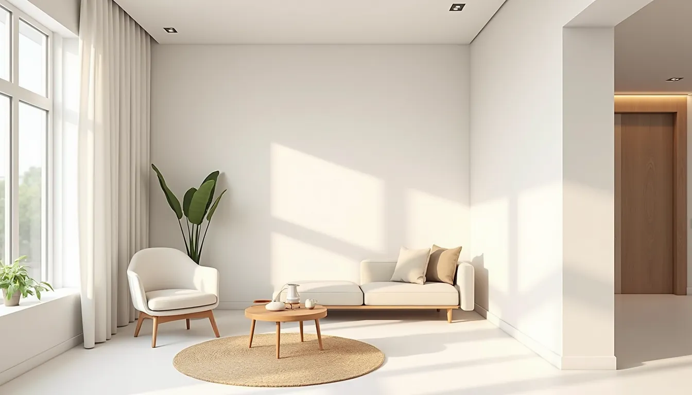 minimalist interior design landing page