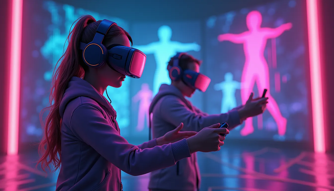 AR technology in gaming concept images