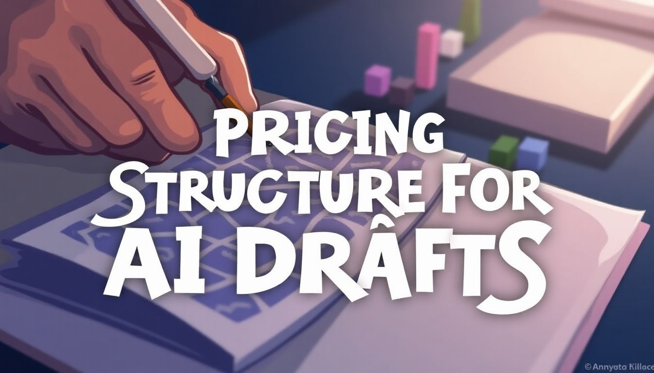 pricing structure for AI drafts infographic