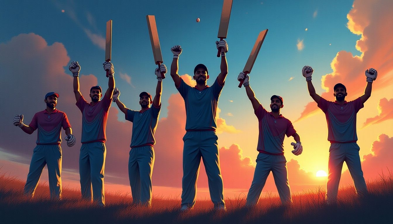 images of MS Dhoni ICC trophy celebrations