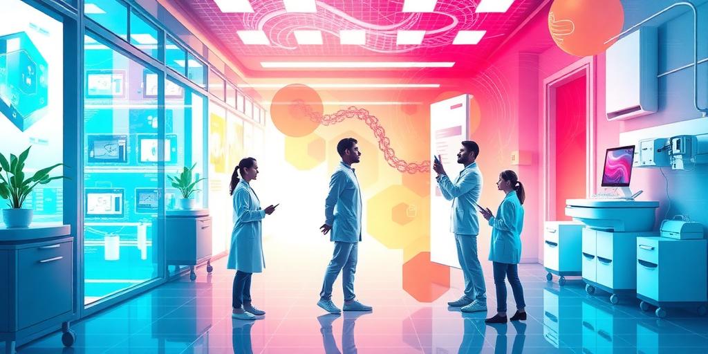 AI transformation in healthcare visual representation