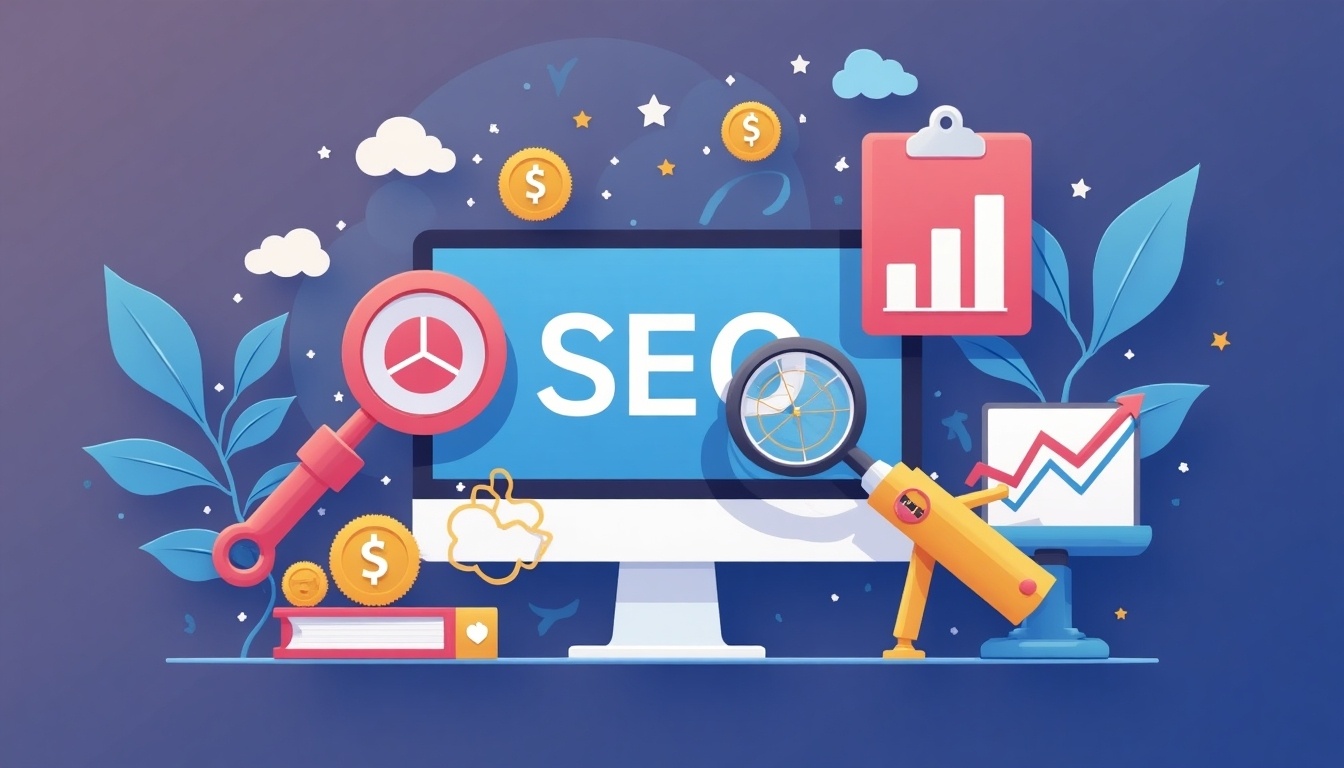 SEO features of WordPress diagram