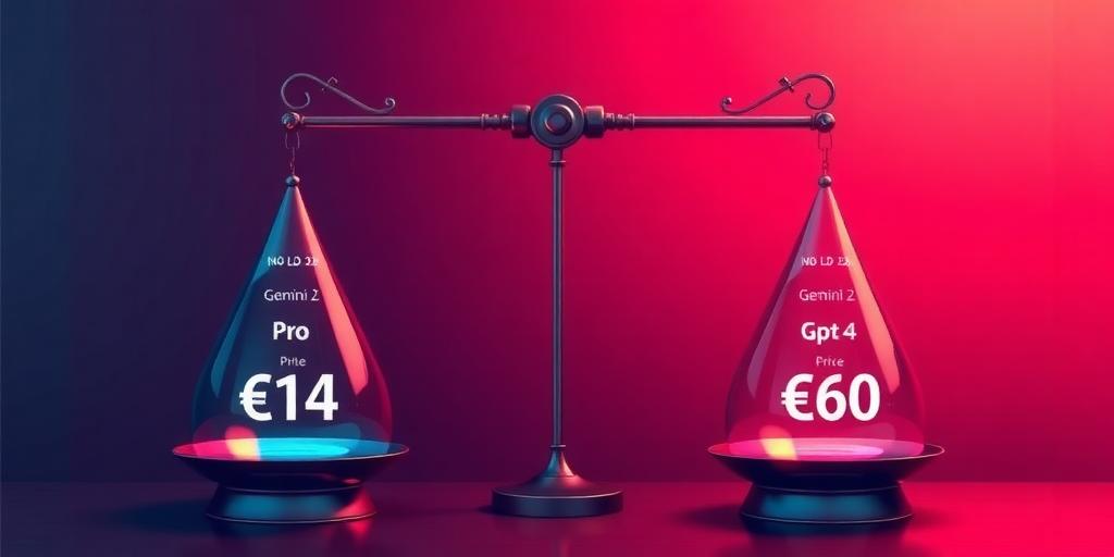 pricing comparison chart for Gemini 2.5 Pro and GPT-4