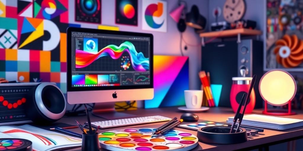 Canva graphic design interface and creations