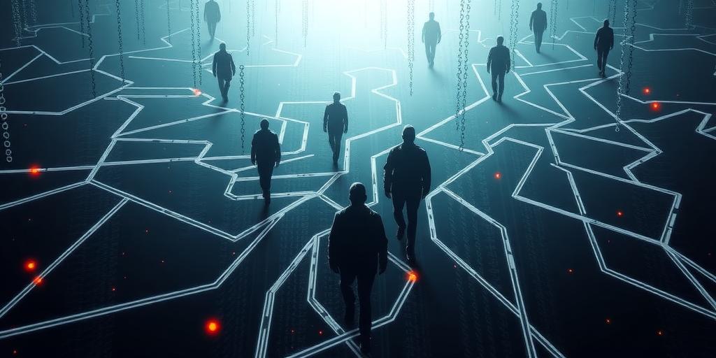 illustration of dark web monitoring concept