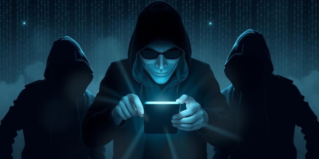 conceptual image showing dangers of phone number on dark web