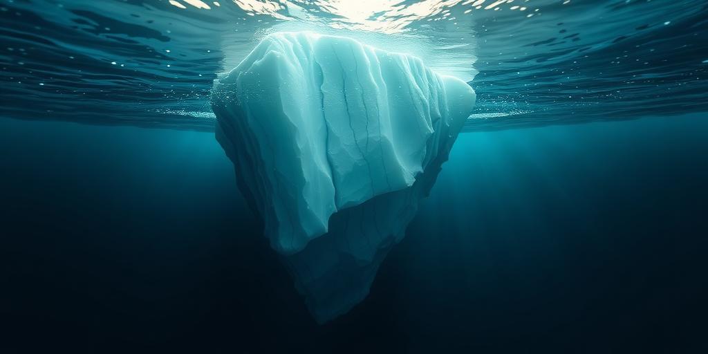 illustration showing difference between dark web and deep web