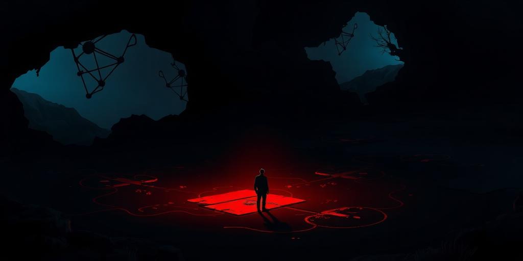 images illustrating the concept of the dark web