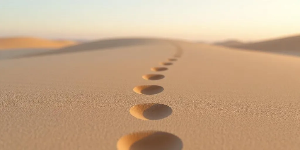 illustration of small footprints symbolizing baby steps