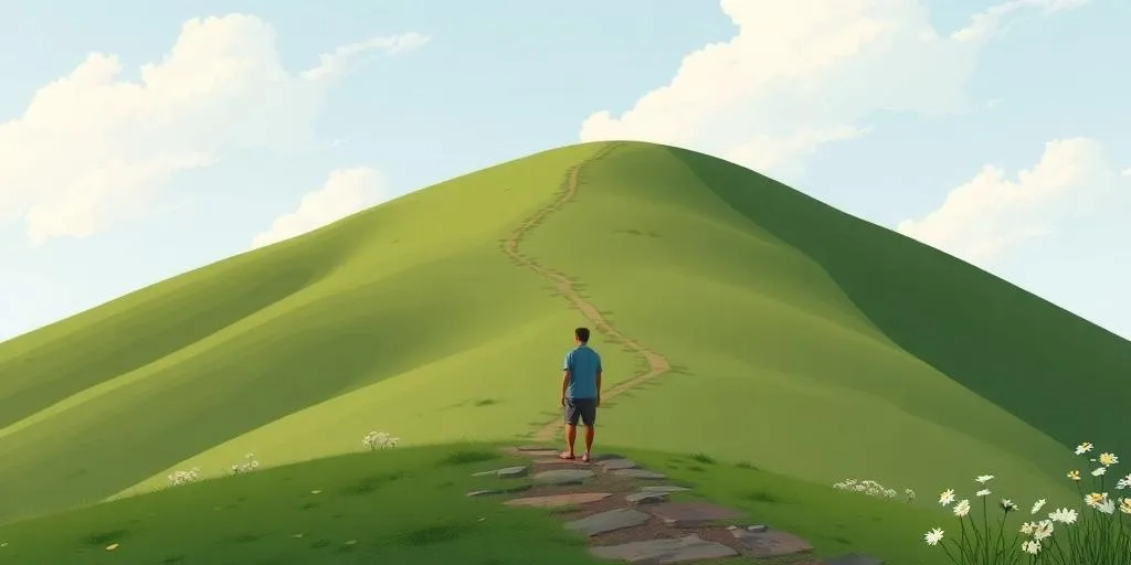 foot stepping on the first step of a staircase