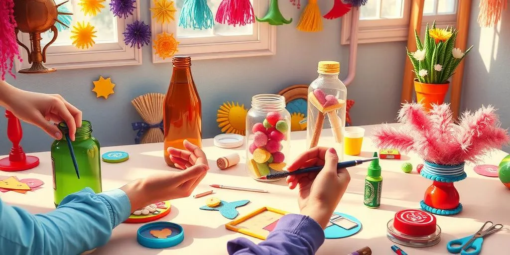 upcycling household items into crafts