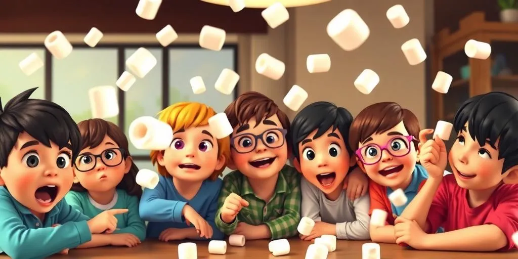 mini marshmallow popping contest indoors
