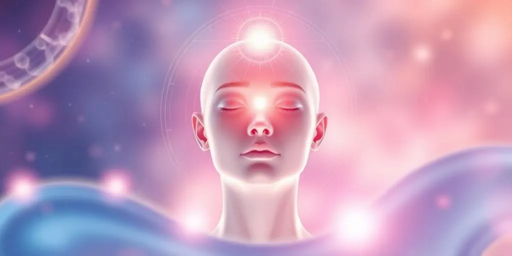 Visual representation of symptoms indicating third eye opening