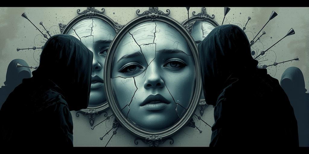 image of mirror reflecting person self-judgment