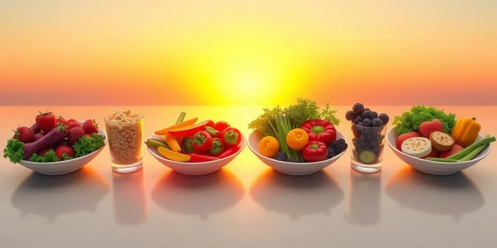 person gradually replacing meat with vegetarian foods
