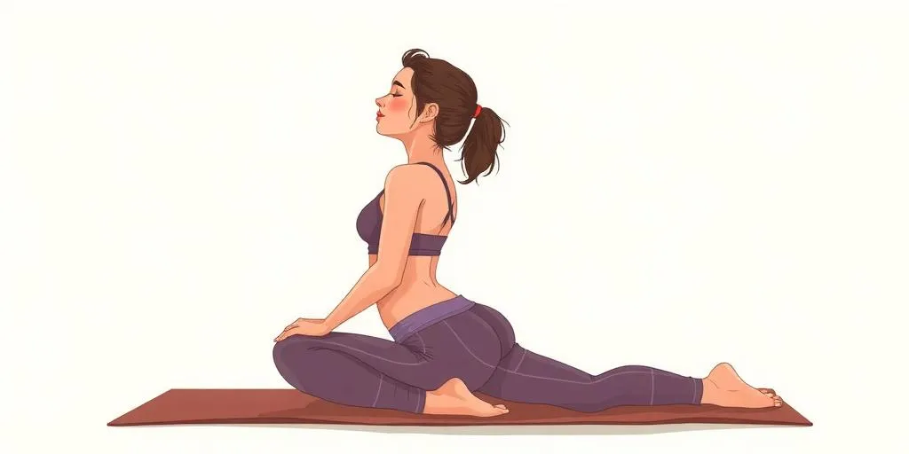 Yoga Cow Pose demonstration or illustration