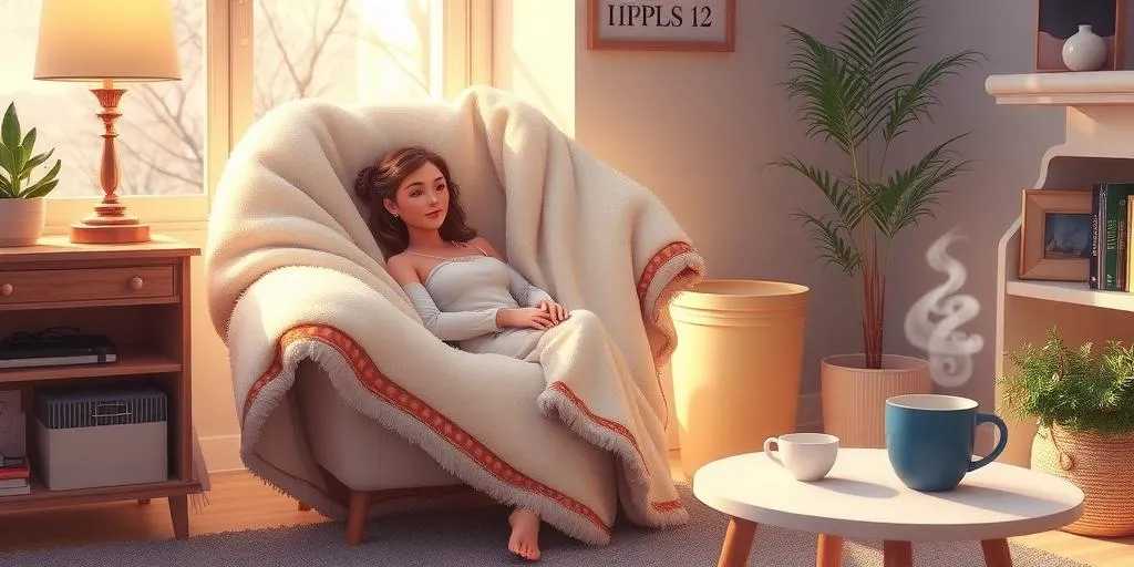 yoga blanket used for support during practice