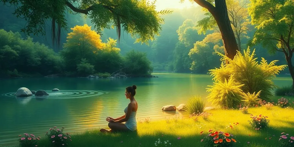 images of stress relief techniques such as meditation or yoga