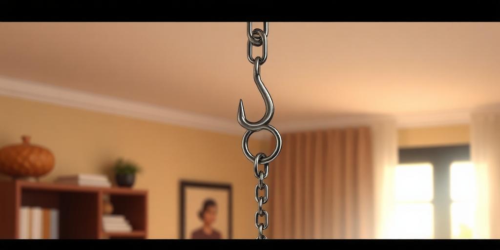 images of hooks or chains used for hanging decorations