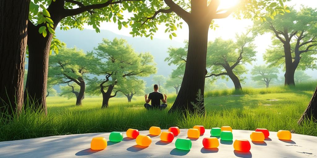 relaxation and CBD gummies image