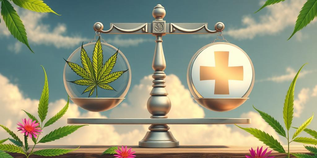health benefits of THC and CBD infographic