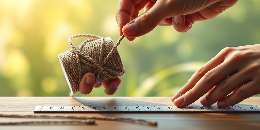 how to measure the length of hemp twine for necklace making