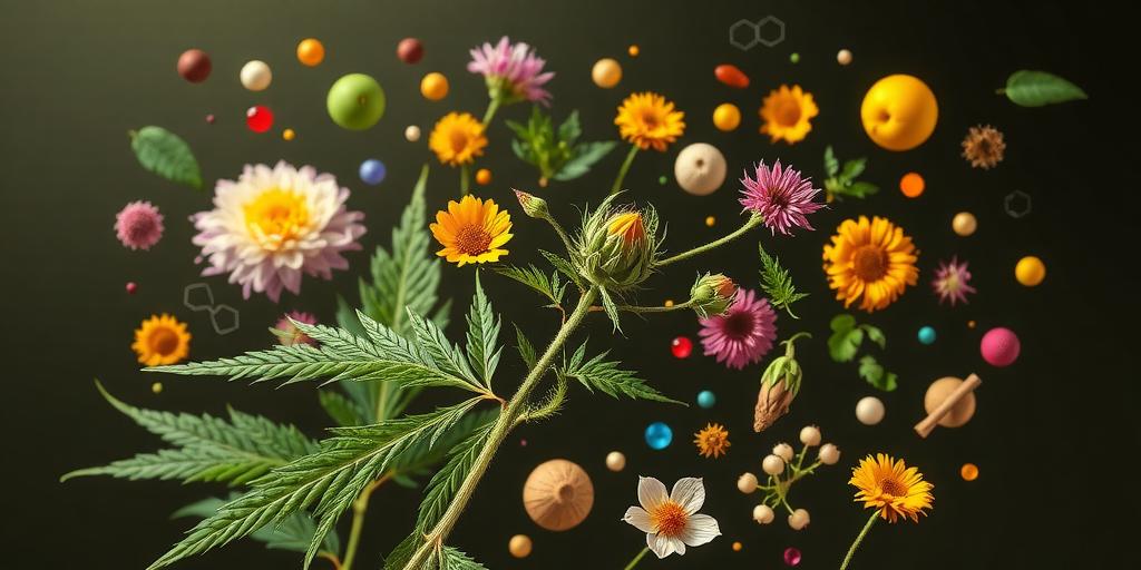 Hemp protein powder overview with visuals