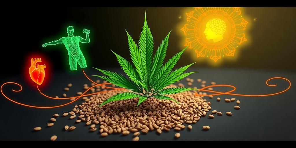 health benefits of hemp seed oil infographic