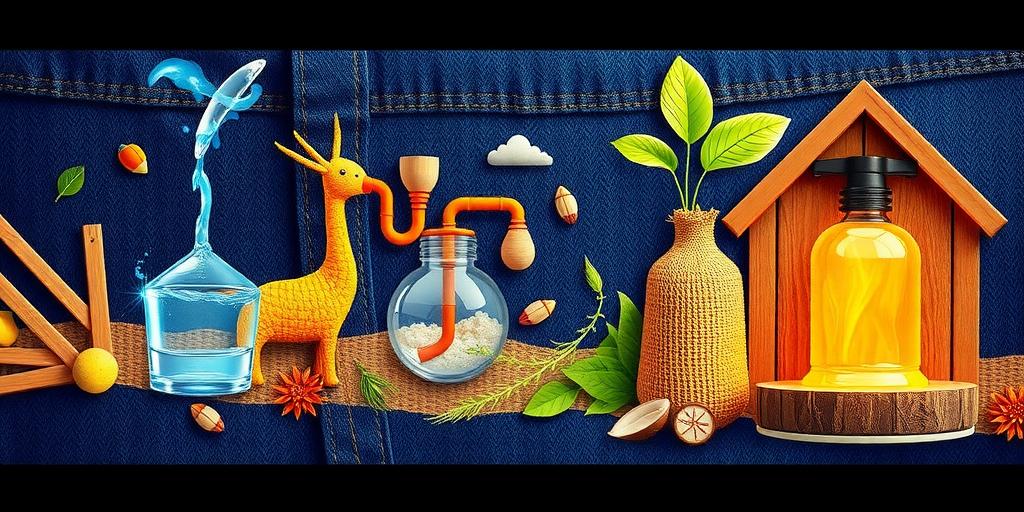 sustainable denim production process image