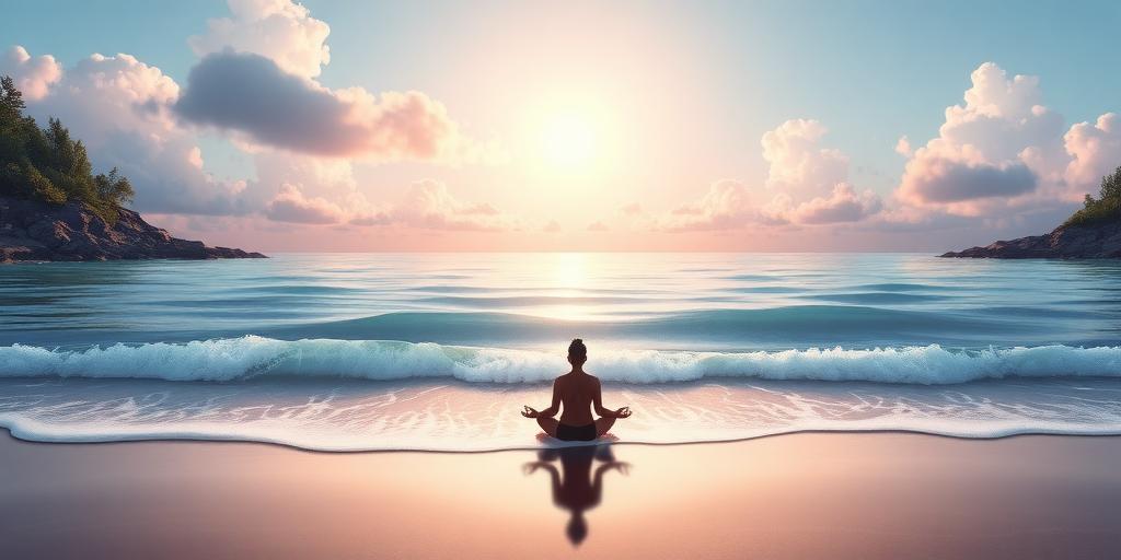 Illustration of how CBD calms the mind and body