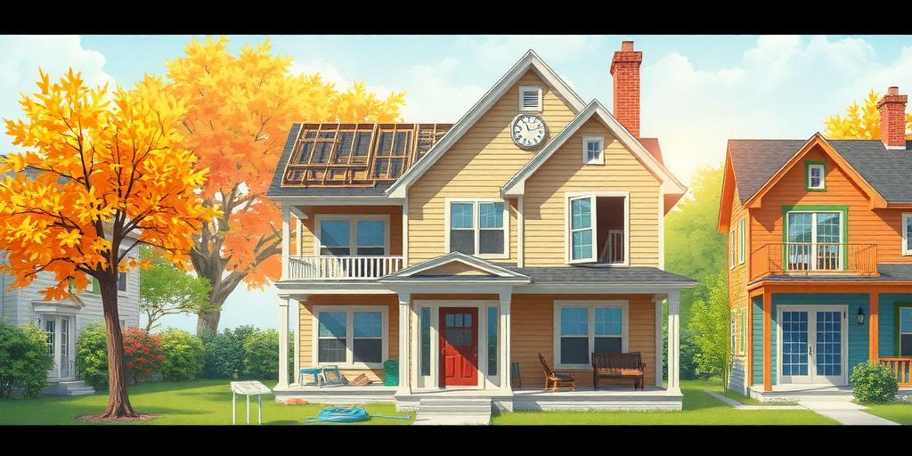 Overview of home remodeling timeline with visual representation