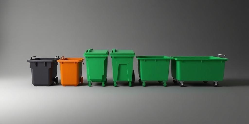 overview of various dumpster sizes with visual examples