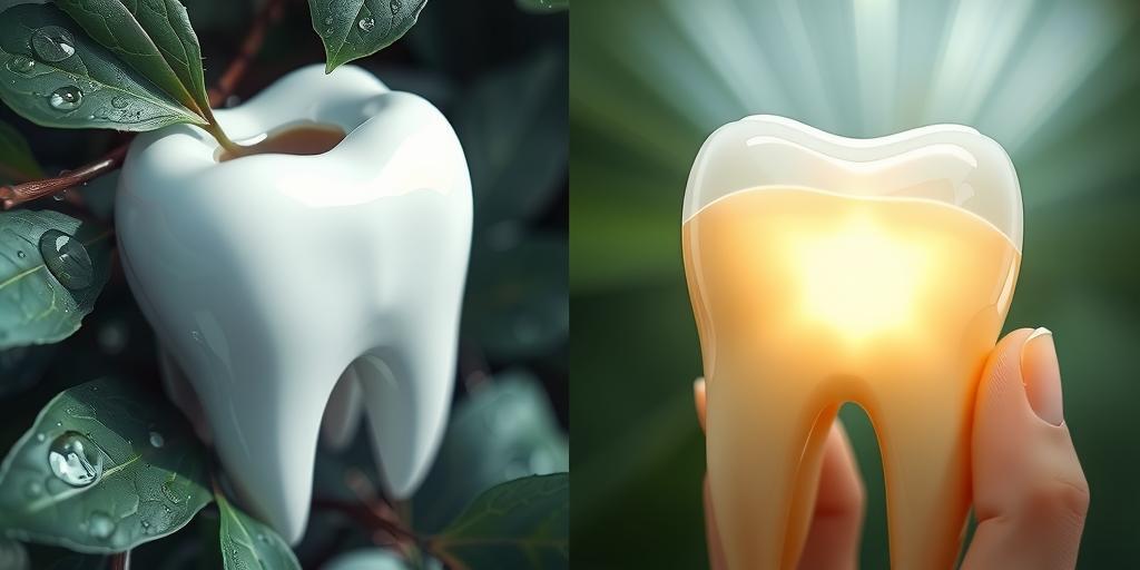 tooth enamel protection during natural whitening process