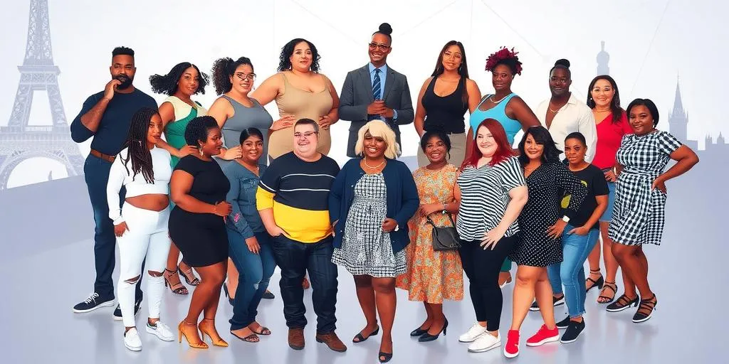 late evolution of plus size fashion runway show