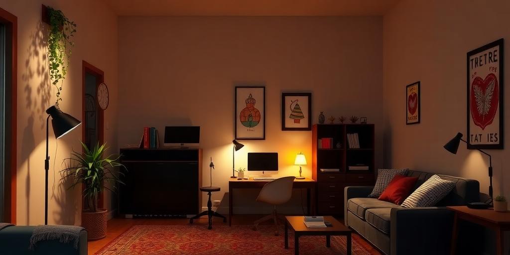 room with a clear focal point