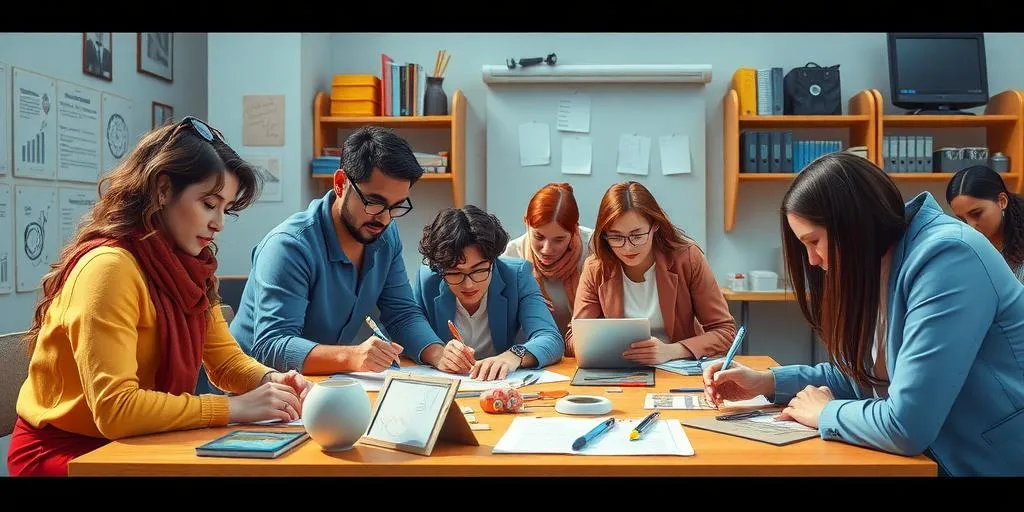 illustration of clear roles in a design team