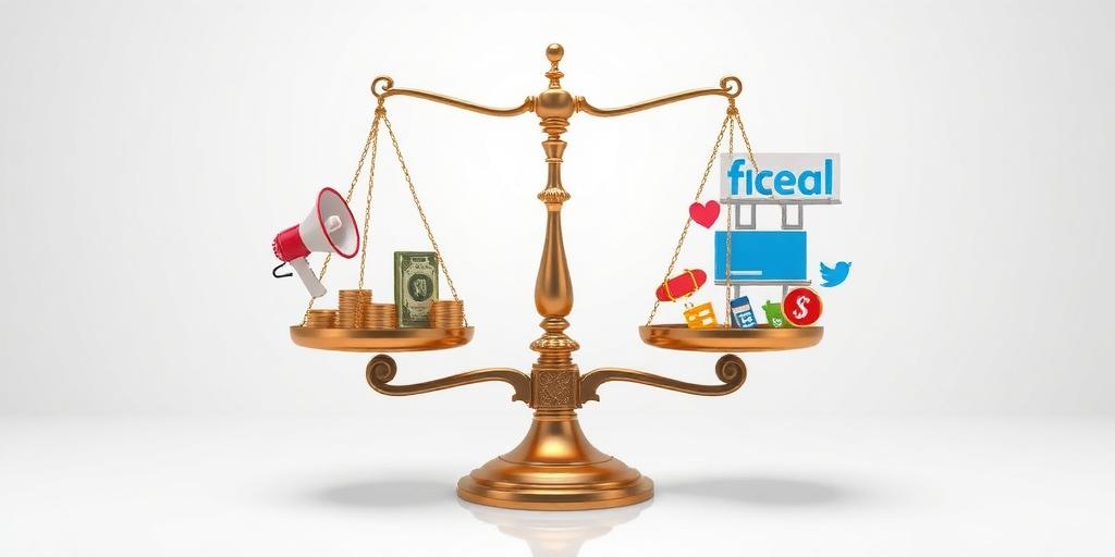 Visual representation of roi in advertising