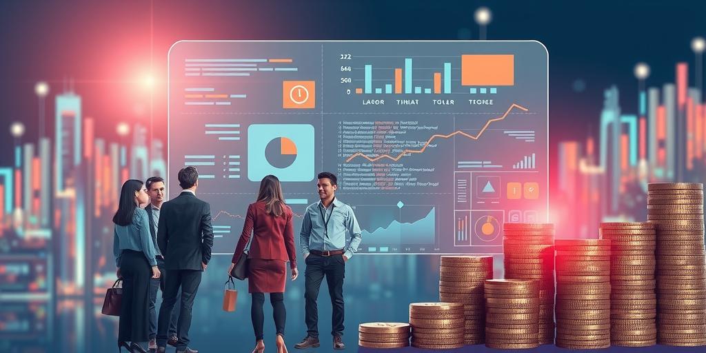 professional AI consultant discussing labor costs with clients