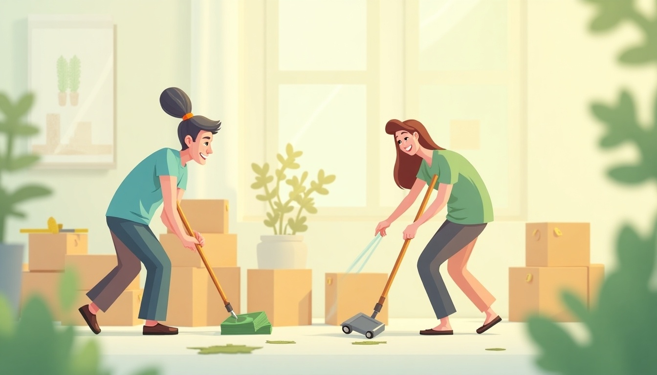 image of kids doing chores and odd jobs to earn money
