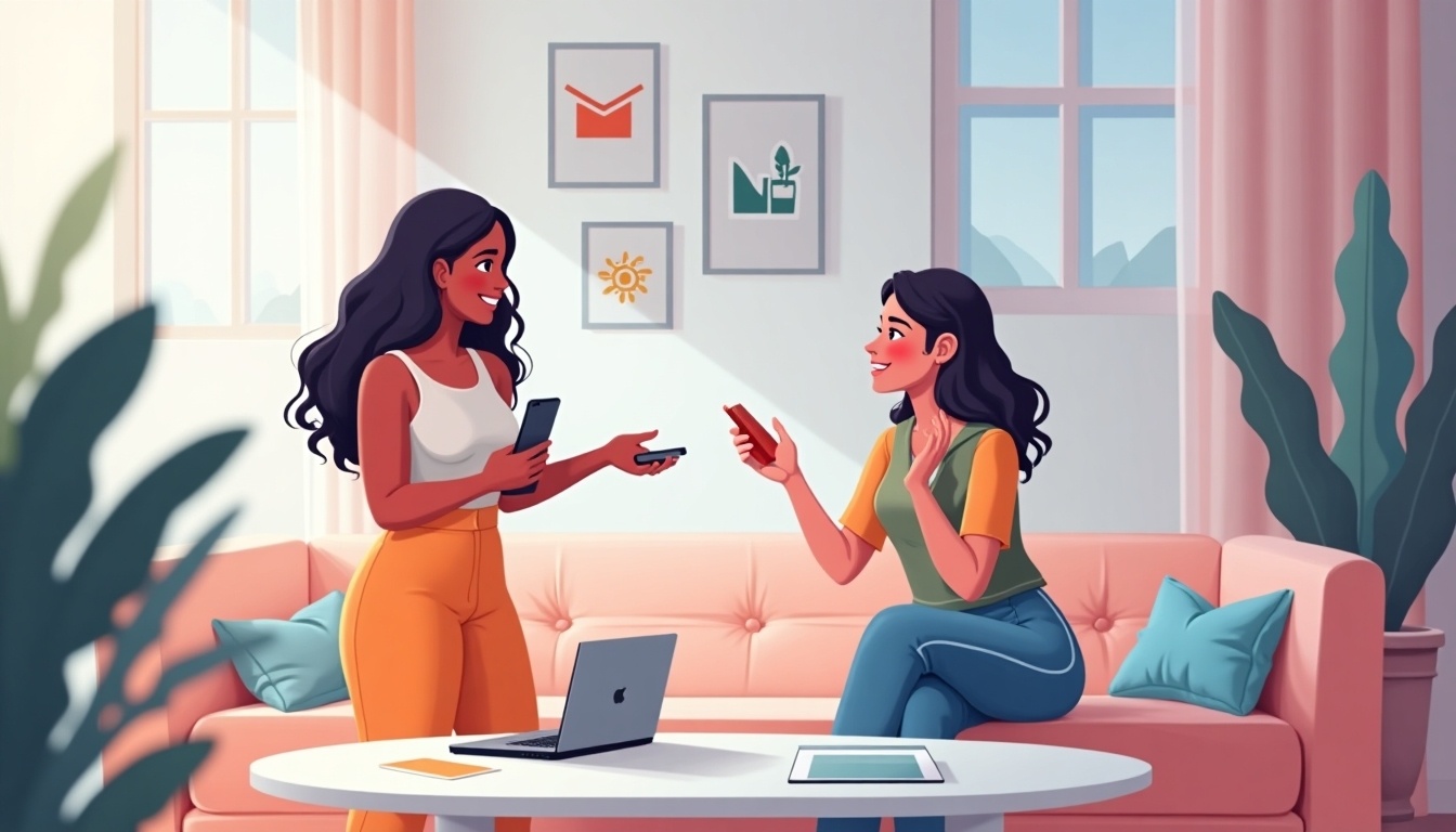image of a social media influencer in action