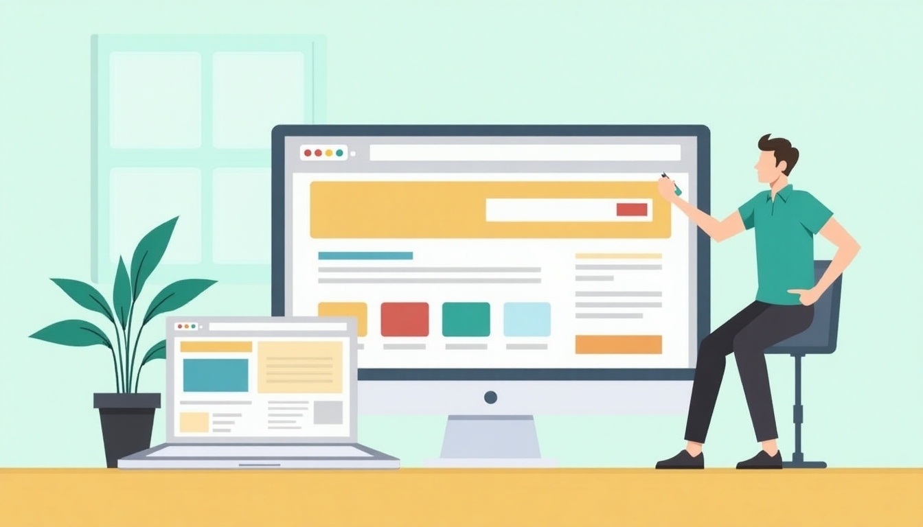 image of a well-designed website homepage