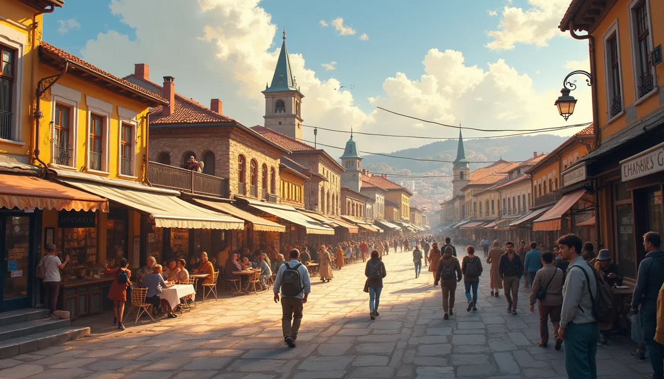 Sofia Bulgaria cityscape image