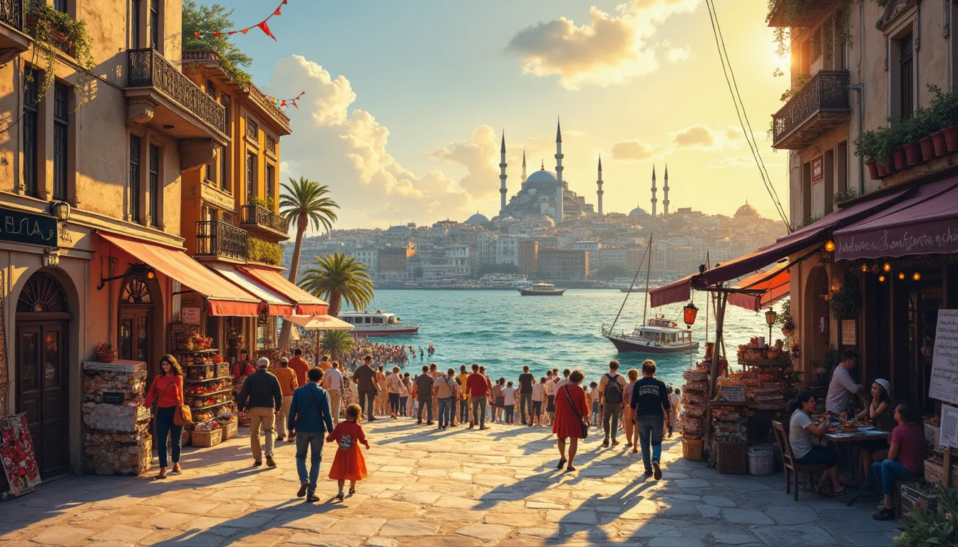 Istanbul Turkey skyline image