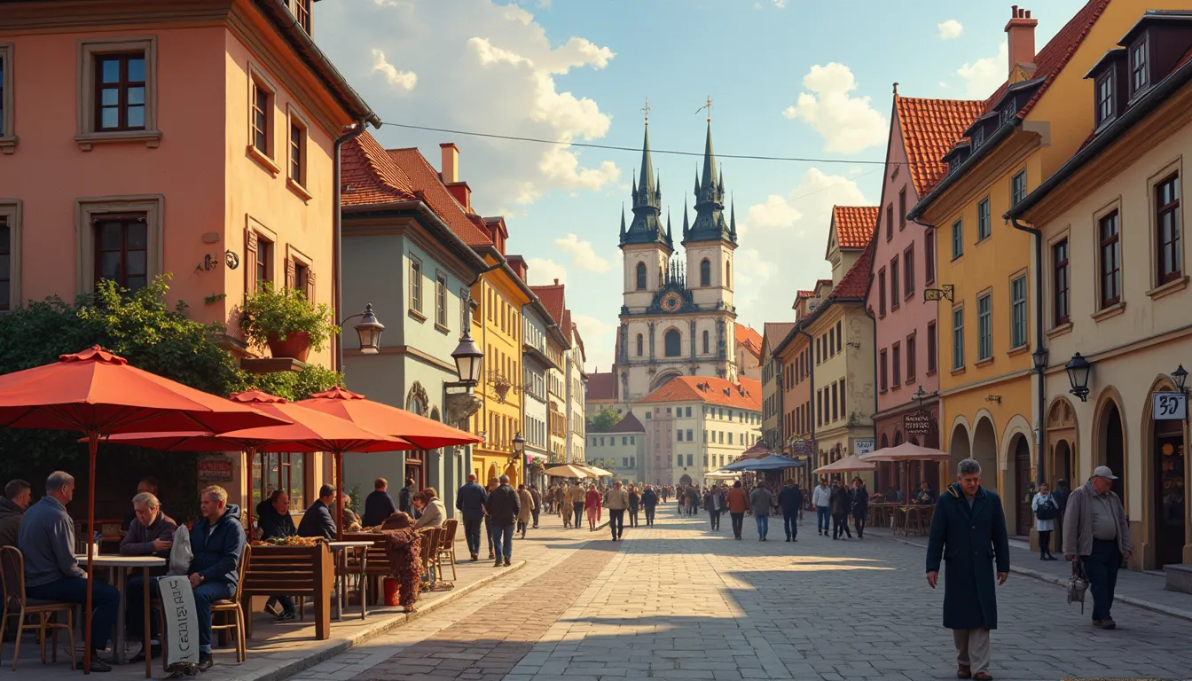 Krakow Poland market square image