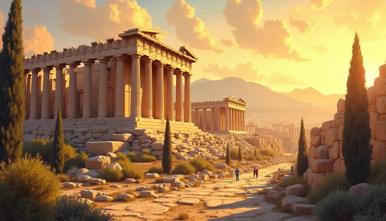 Athens Greece historical landmarks image