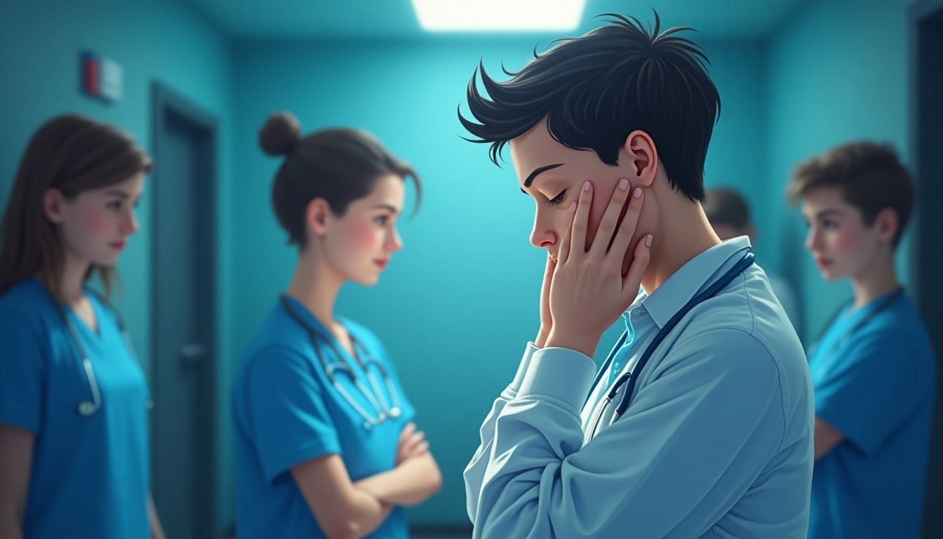 images depicting stress in medical students