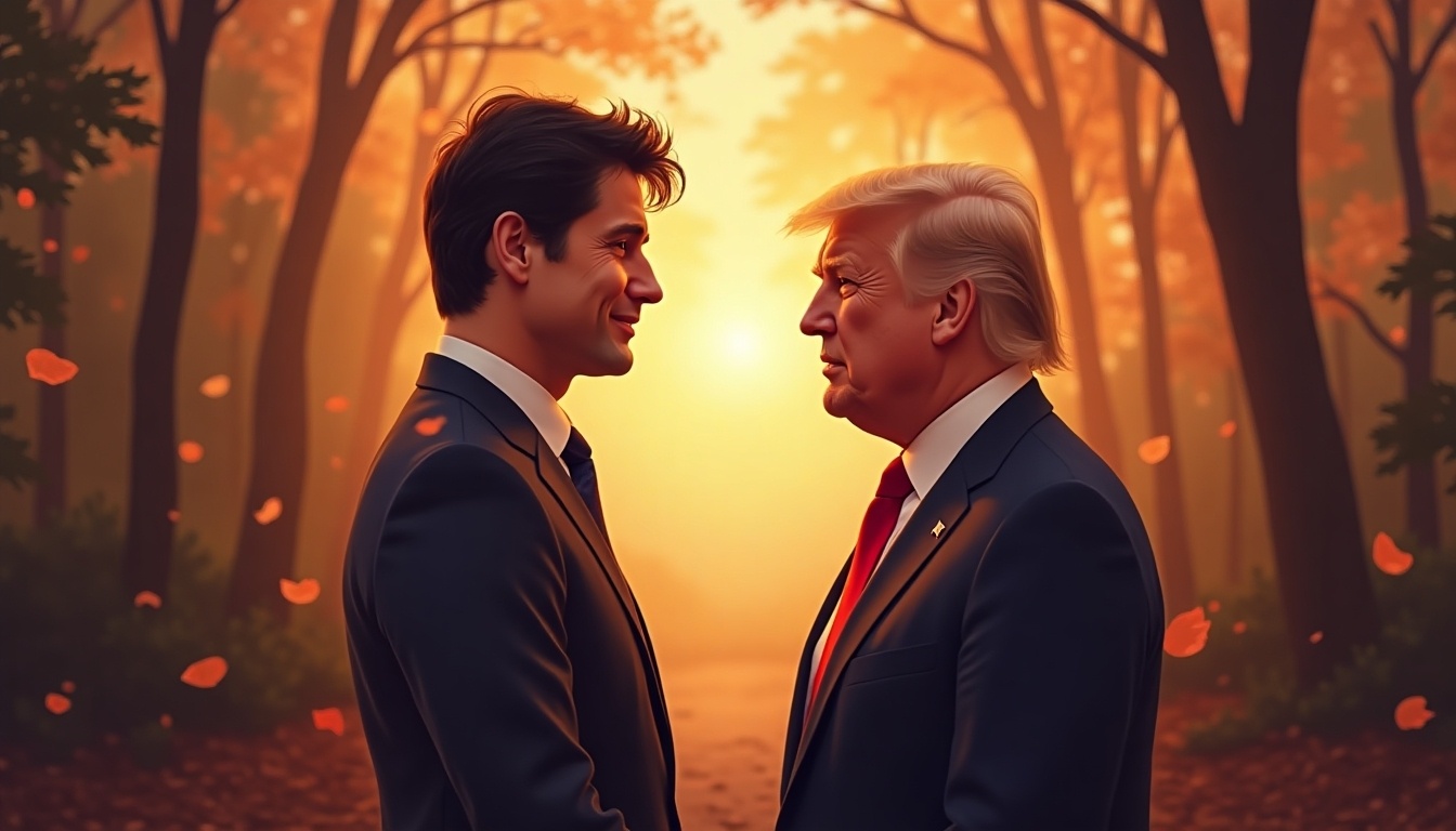 Trudeau Trump meeting image